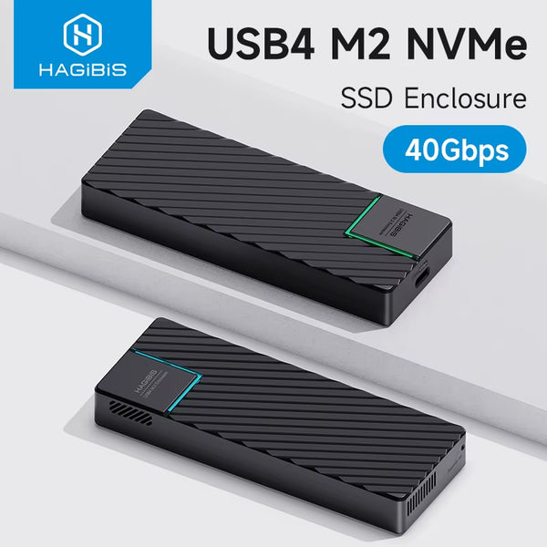 USB 4.0 40Gbps M.2 Nvme SSD Enclosure Compatible with Thunderbolt 4/3 USB 3.2/3.1/3.0 ASM2464 External Hard Drive Case