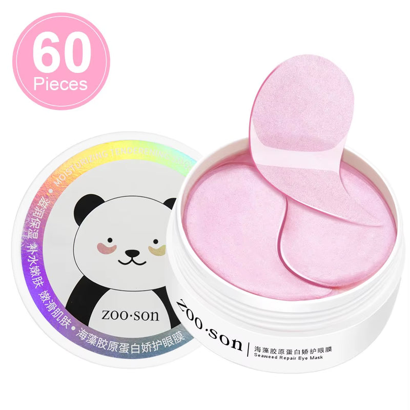60Pc Seaweed Collagen Eye Patches under the Eyes Gel Patch for Edema Hydrogel Eye Patch from Dark Circles Patches Eye Mask Korea