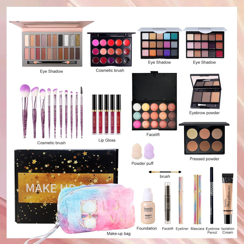 All in One Makeup Set for Women,Makeup Sets for Teens,Makeup Gift for Girls,Teen,Women,Travel Makeup Kit, Makeup Gift Set for Women,Girls