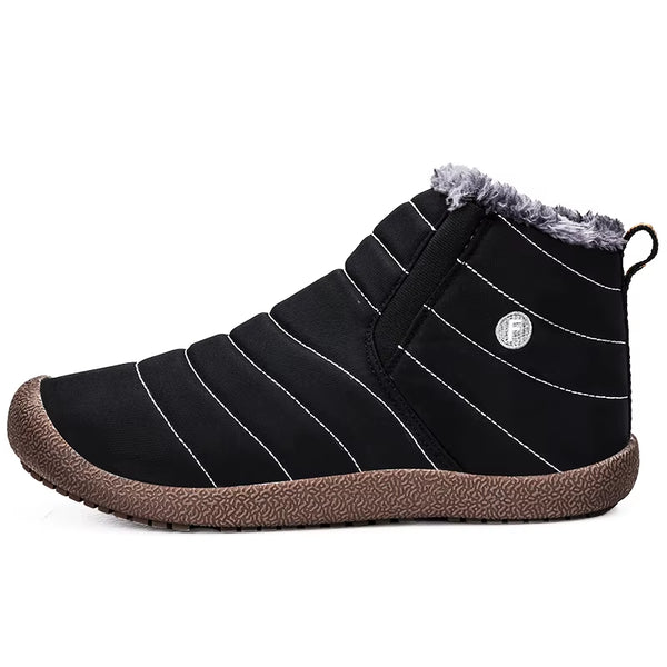 MARSON Men Winter Shoes Solid 4 Colors Men'S Snow Boots Plush inside Bottom Keep Warm Waterproof Ski Boots plus Size 35 - 48