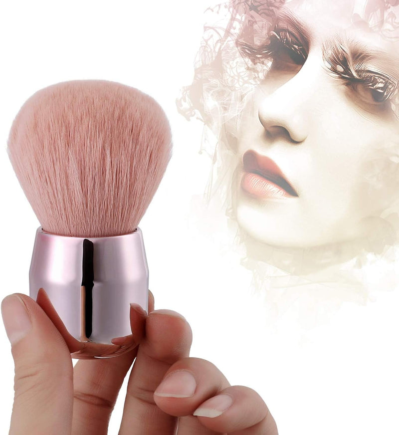 Powder Foundation Brush, Nail Art Dust Brush, Multi Purpose Make up Brush Perfect for Powder Liquid Cream Buffing Stippling Makeup Tools (Pink)