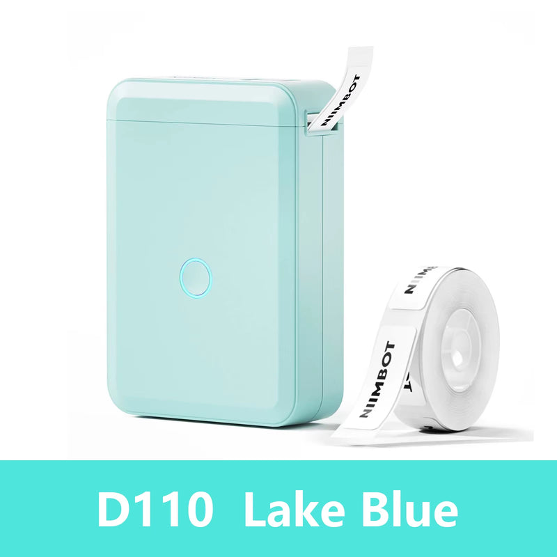 D110 Mini Portable Printer for Mobile Thermal Adhesive Label Printer for Stickers Pocket Labeling Maker Machine Wireless