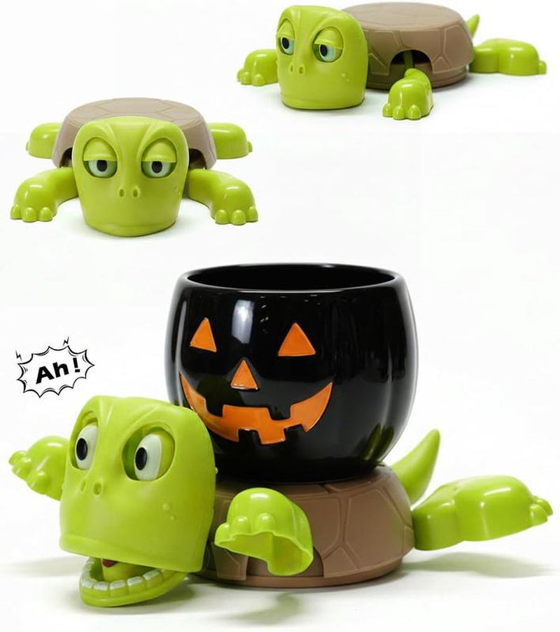 Screaming Turtle Coaster, 3D Printed Funnywith Interactive Expression, Hilarious Openeved When Put a Glass on His Back, Turtlecup Holder, Home Decor & Kitchenaccessories, Gag Gift for Tortoise Lovers