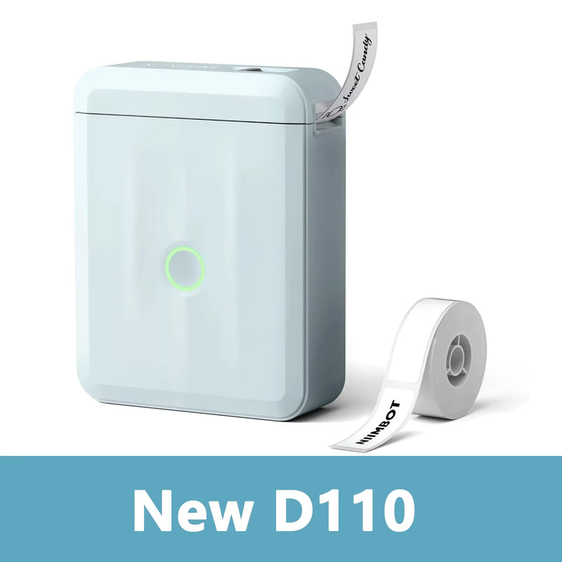 D110 Mini Portable Printer for Mobile Thermal Adhesive Label Printer for Stickers Pocket Labeling Maker Machine Wireless