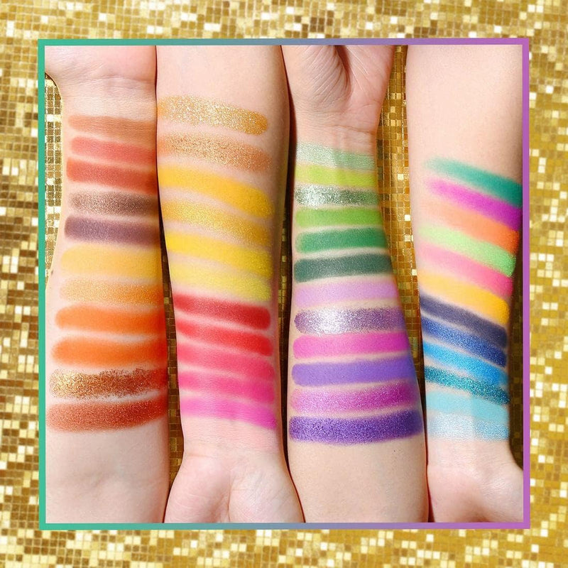 EXOTIC FLAVORS Neon Eyeshadow Makeup Palette - 48 Colorful High Pigmented - Rainbow Matte Shimmer Glitter Eye Shadow Make up Pallet Gift Set