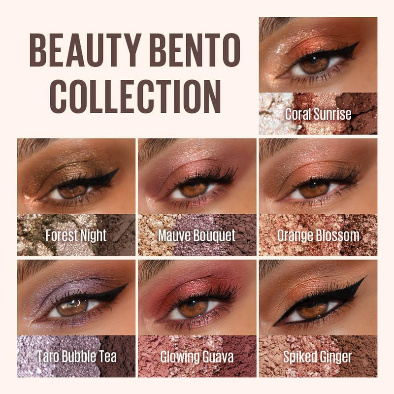 Beauty Bento Collection | Bouncy Shimmer Eyeshadow Trio | 01 Rosewater - Rose Tones | 2019 Allure Best of Beauty Award, Beauty Bento | Cruelty Free, K-Beauty Mini Palettes