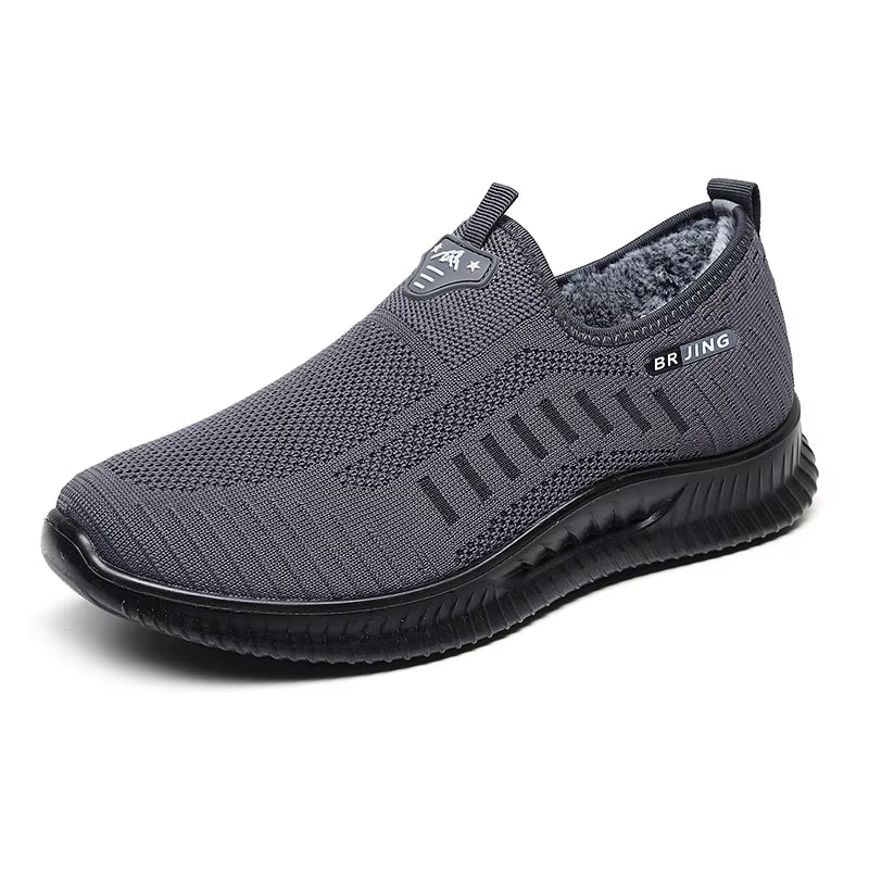 New 2021 Casual Sneakers Men Breathable Lightweight Mens Furry Warm Shoes Sneakers Shoes for Man Tenis Masculino Warm Shoes