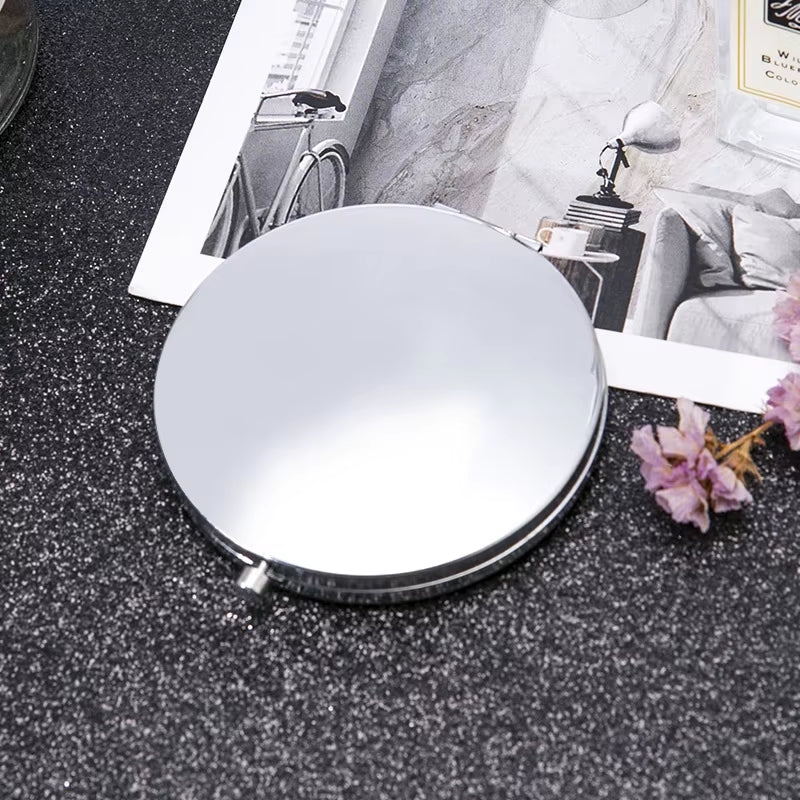 Makeup Pocket Mirror Custom Mini Bling round Shape Makeup Mirrors