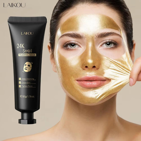 24k Gold Face Mask | Peel Off Mask | Kellyzbeauty