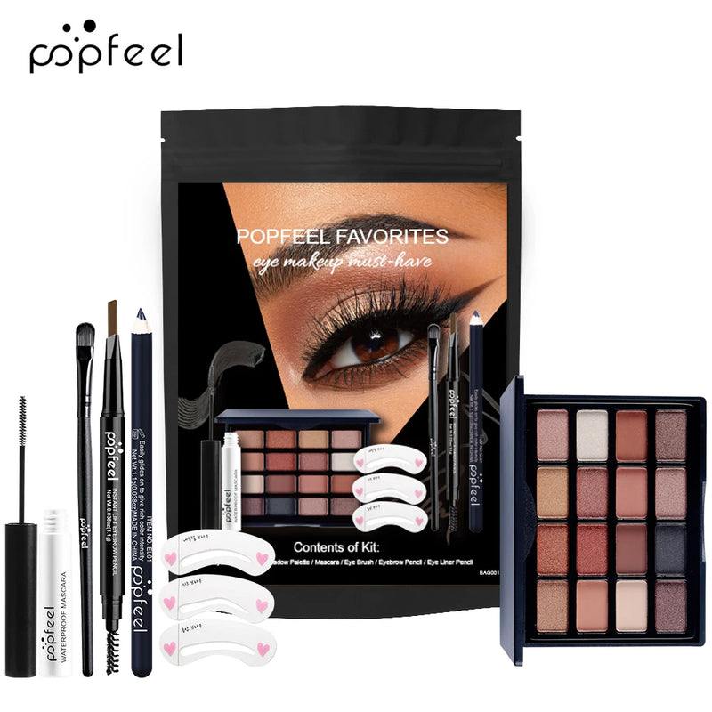 Eye Makeup Kit Makeup Set, Mini Makeup Kit, Eey Shadow Palette Eyebrow Mascara Eyeliner