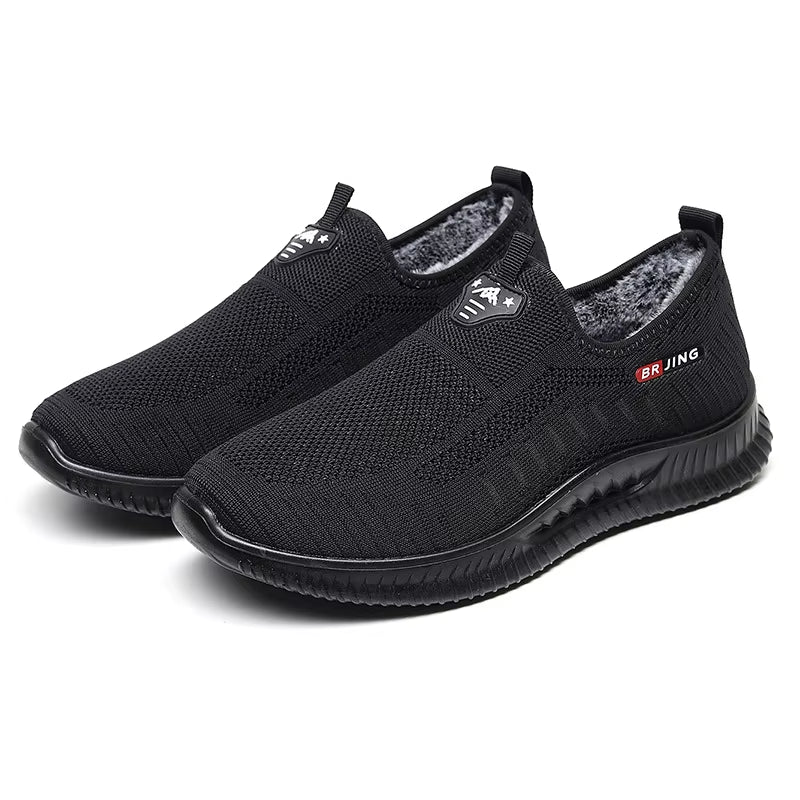 New 2021 Casual Sneakers Men Breathable Lightweight Mens Furry Warm Shoes Sneakers Shoes for Man Tenis Masculino Warm Shoes