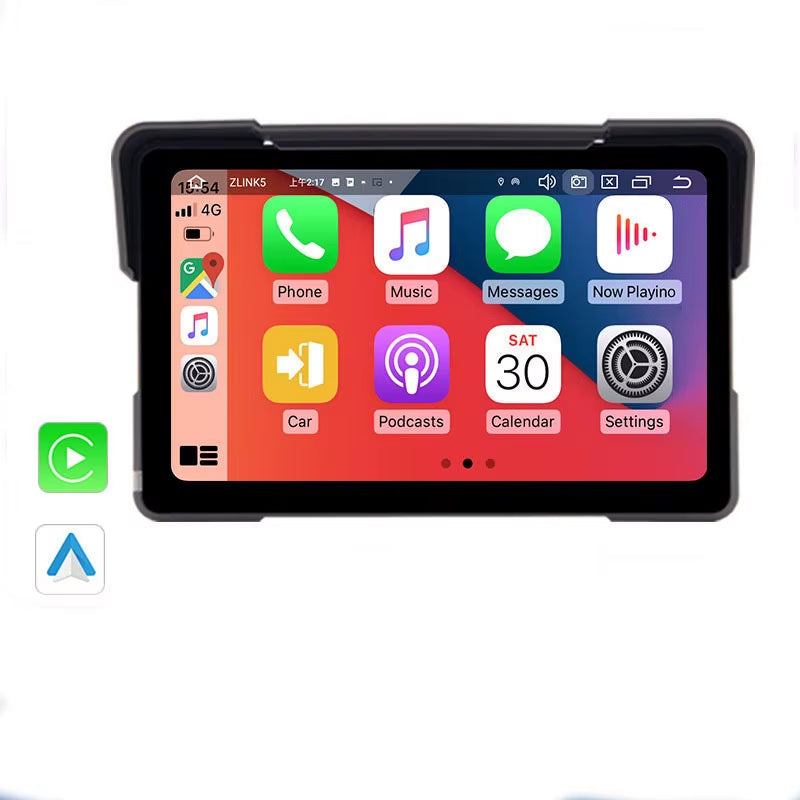 5/7 Inch Carplay Motorcycle Wireless Carplay Android Auto Airplay Display Screen Portable Moto Monitor IPX7