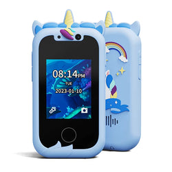 Children Phone Educational Toys Musical Toy Unicorn Baby Mobile Selfie Camera with 512Mb TF Card Toys for Babies Birthday Gifts