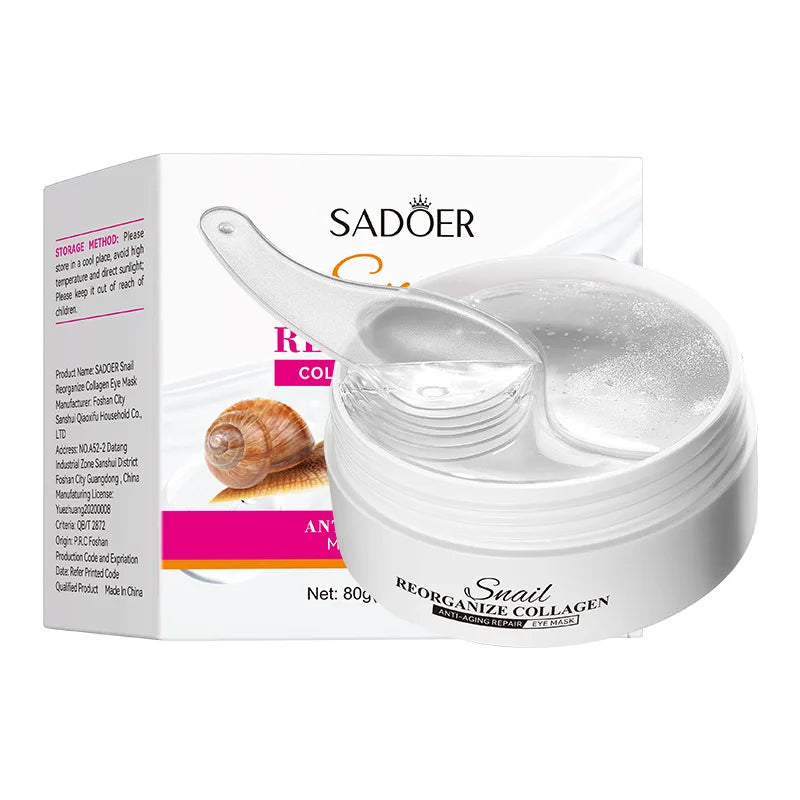 60Pc Seaweed Collagen Eye Patches under the Eyes Gel Patch for Edema Hydrogel Eye Patch from Dark Circles Patches Eye Mask Korea