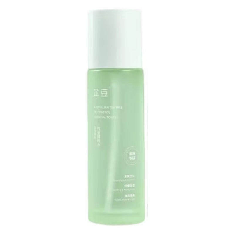 Tea Tree Essence Set Oil Control Acne Removal Skin Soothing Hydrating Oily Skin Care Unisex Water Lotion Two-Piece Set Skin Care