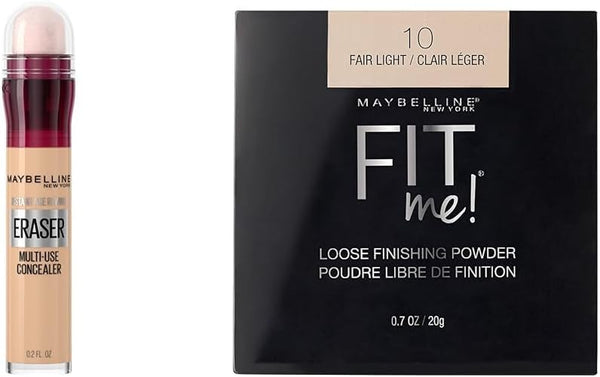 New York Multi-Use Concealer and Contour | Loose Finishing Powder Bundle