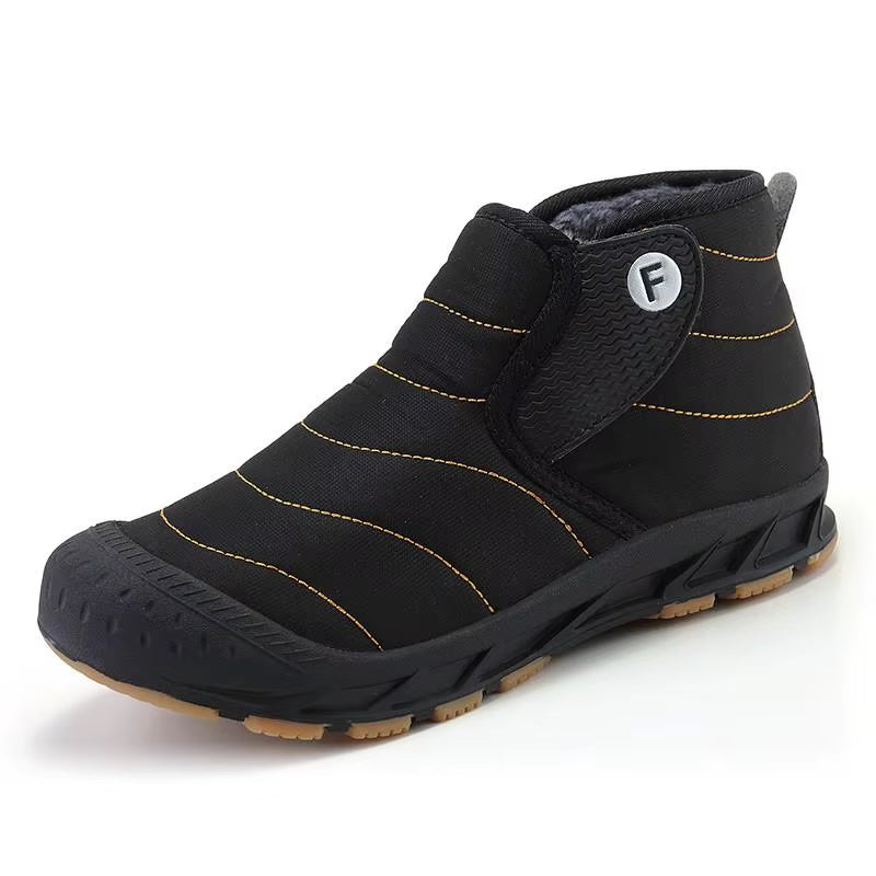 Winter Men Snow Boots Warm Fur Big Size 36-47 Unisex Ankle Boots Long Plush Outdoor Mens Sneakers Waterproof Male Casual Shoes