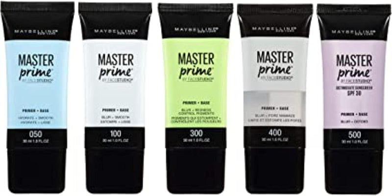New York Primer, Blurs and Smooths Pores, up to 24H Wear, Controls Redness, Face Studio Master Prime, 1 Fluid Ounce