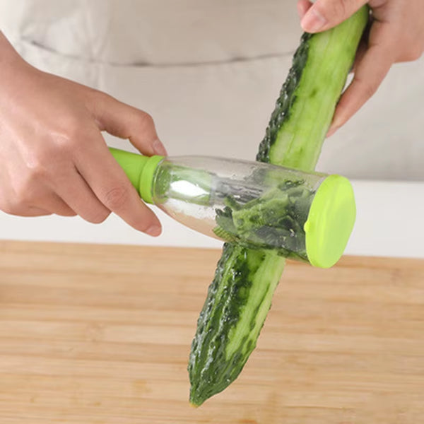Multifunctional Stainless Steel Peeling Knife Storage Tube Anti-Splash Fruit Vegetable Peeler Supplies Household Kitchen Tools