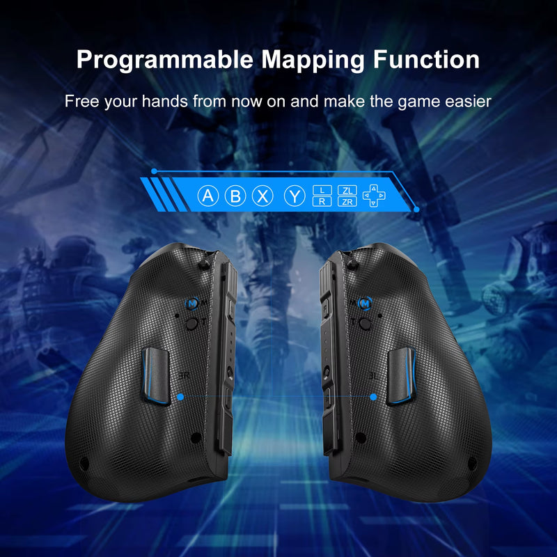 KS37 Meteor Light Wireless Joy-Pad for Switch/Switch OLED, with Programmable, 6-Axis Gyro, Turbo & Vibration