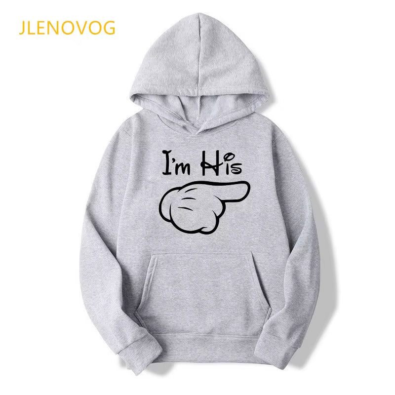 His Hers Couple Hoodies for Women Men Husband Wife Lovers Valentine Gift Sweatshirts Mr Mrs Funny Graphic Hoody Winter Clothes