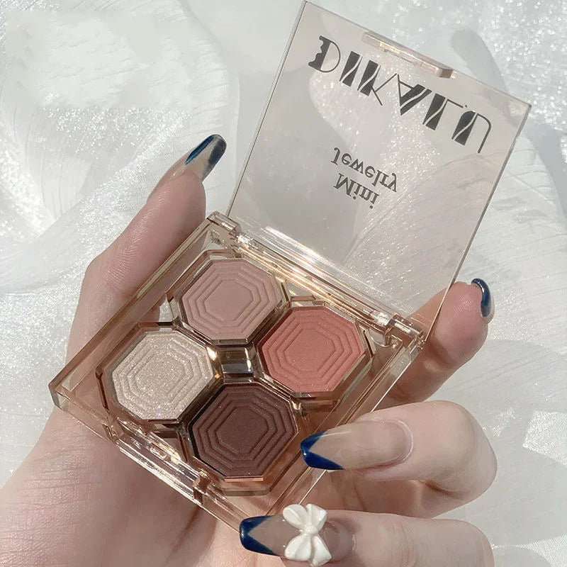 Palette Pearly Eyeshadow Glitter Earth Color Eyeshadows Shiny Eye Shadow Pallet Makeup Pigmentos Natural Cosmetic Free Shipping
