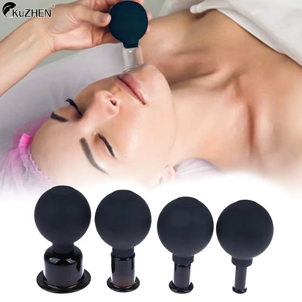 Massager for Face Rubber Cupping Massage Body Cup Facial Skin Lifting anti Cellulite Suction Glass Cup Vacuum Cupping Massage