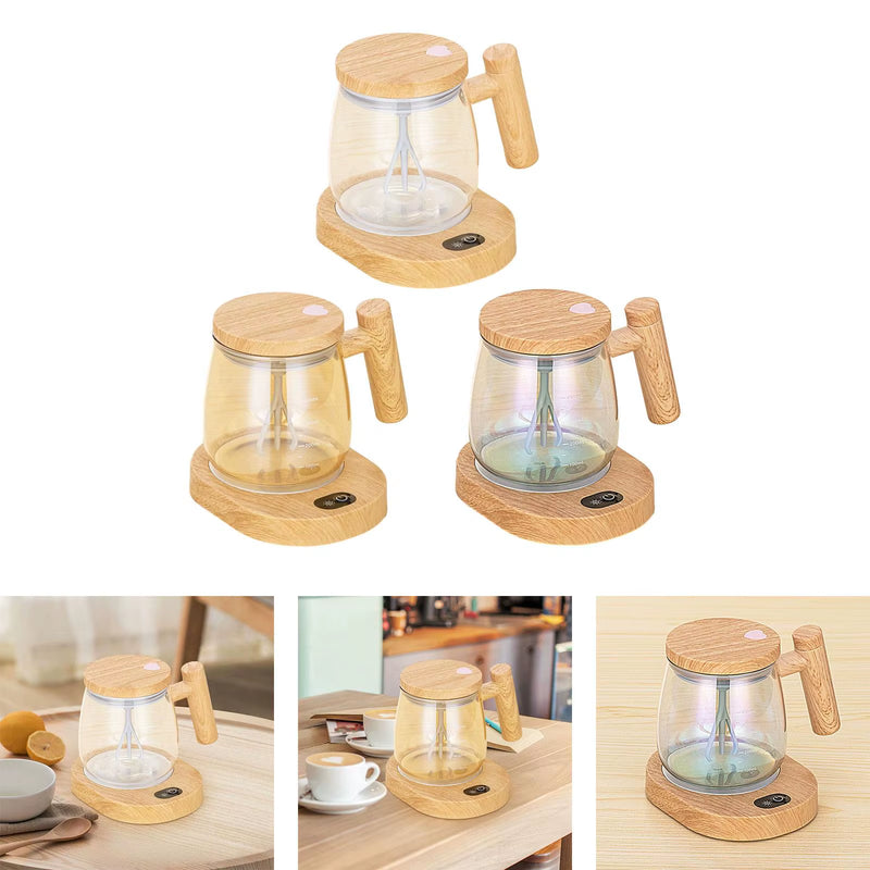 Electric Mixing Mug Multipurpose Heater Pad Coffee Mug Warmer for Coffee/Milk/Protein Powder High Speed 400Ml Self Stirring Cup