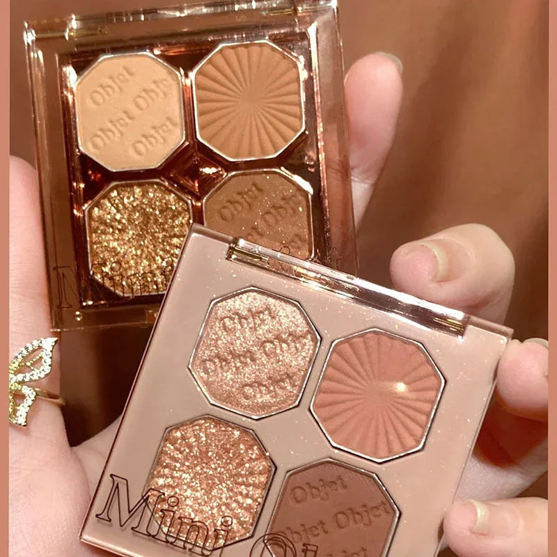 Palette Pearly Eyeshadow Glitter Earth Color Eyeshadows Shiny Eye Shadow Pallet Makeup Pigmentos Natural Cosmetic Free Shipping