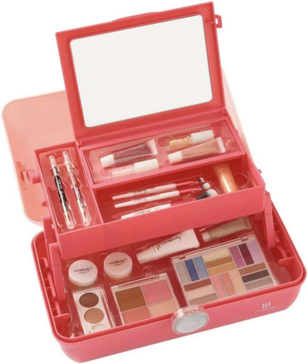 Beauty Box from ulta featuring a vibrant makeup assortment and flexible storage space.