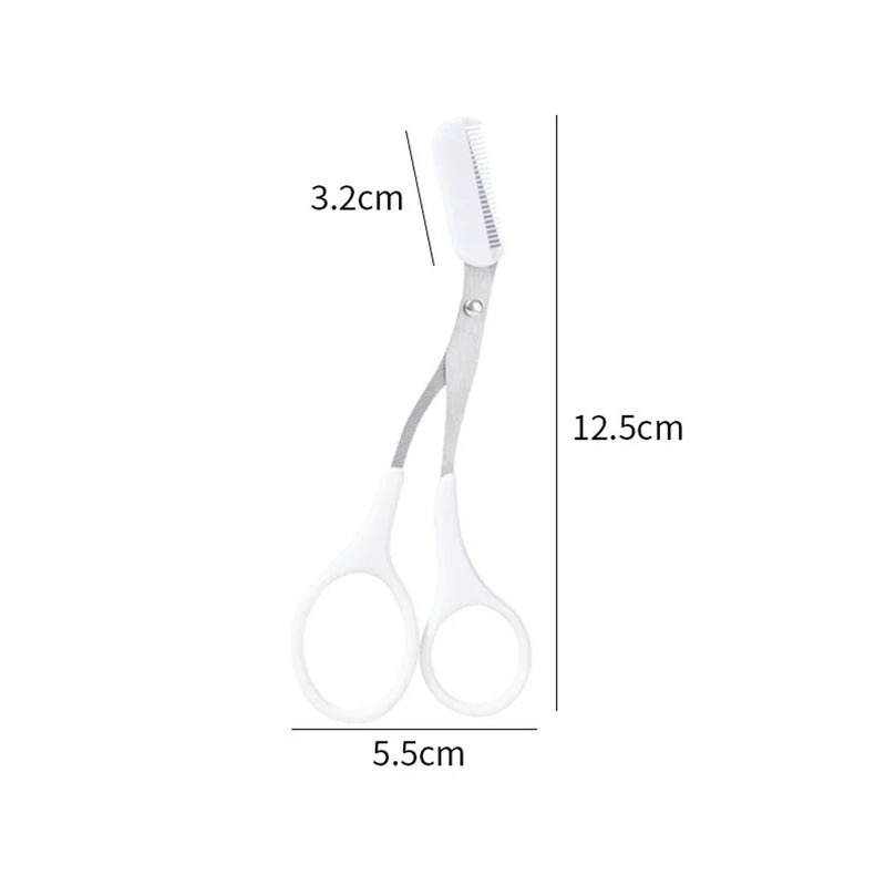 Eyebrow Trimmer Scissor Beauty Products for Women Eyebrow Scissors with Comb Stainless Steel Makeup Tools Beauty Scissors