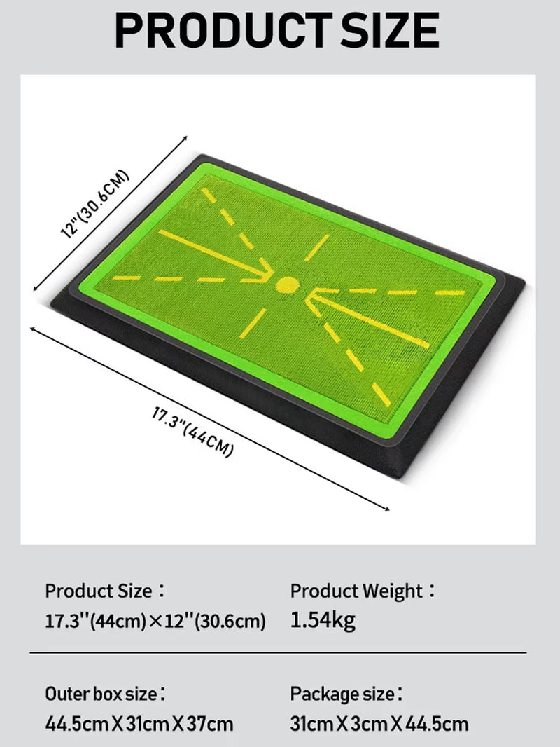 High Quality Golf Training Pad for Swing Detection Batting Ball Trace Directional Mat Swing Path Pads Swing Practice Pads