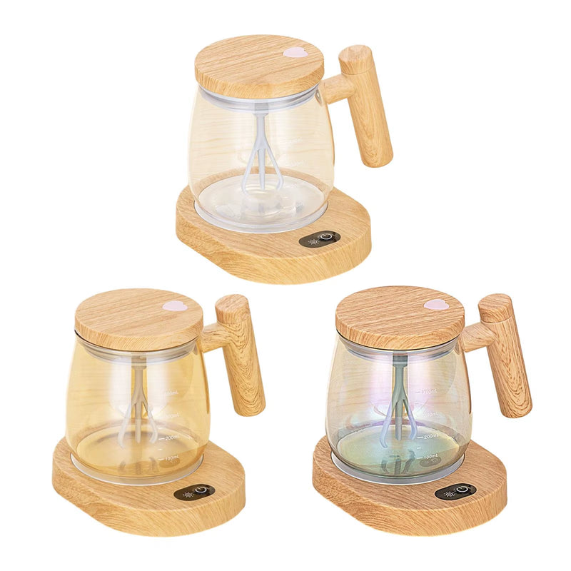 Electric Mixing Mug Multipurpose Heater Pad Coffee Mug Warmer for Coffee/Milk/Protein Powder High Speed 400Ml Self Stirring Cup