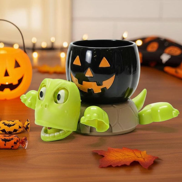 Screaming Turtle Coaster, 3D Printed Funnywith Interactive Expression, Hilarious Openeved When Put a Glass on His Back, Turtlecup Holder, Home Decor & Kitchenaccessories, Gag Gift for Tortoise Lovers