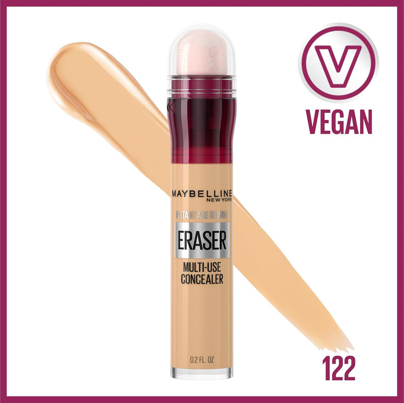 New York Concealer Instant Age Rewind, Sand, 6 Milliliters (Packaging May Vary) & New York Matte + Poreless Pressed Face Powder Makeup, Natural Beige, 8.5 Grams