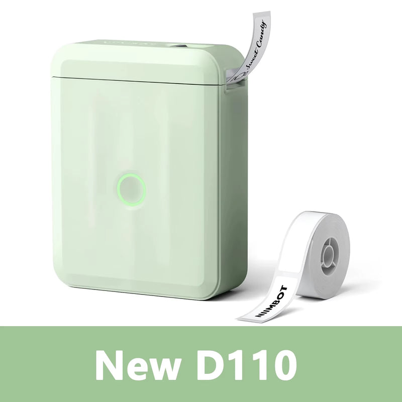 D110 Mini Portable Printer for Mobile Thermal Adhesive Label Printer for Stickers Pocket Labeling Maker Machine Wireless