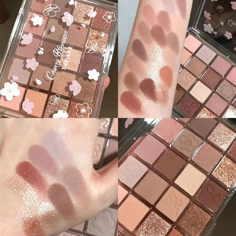 Palette Pearly Eyeshadow Glitter Earth Color Eyeshadows Shiny Eye Shadow Pallet Makeup Pigmentos Natural Cosmetic Free Shipping