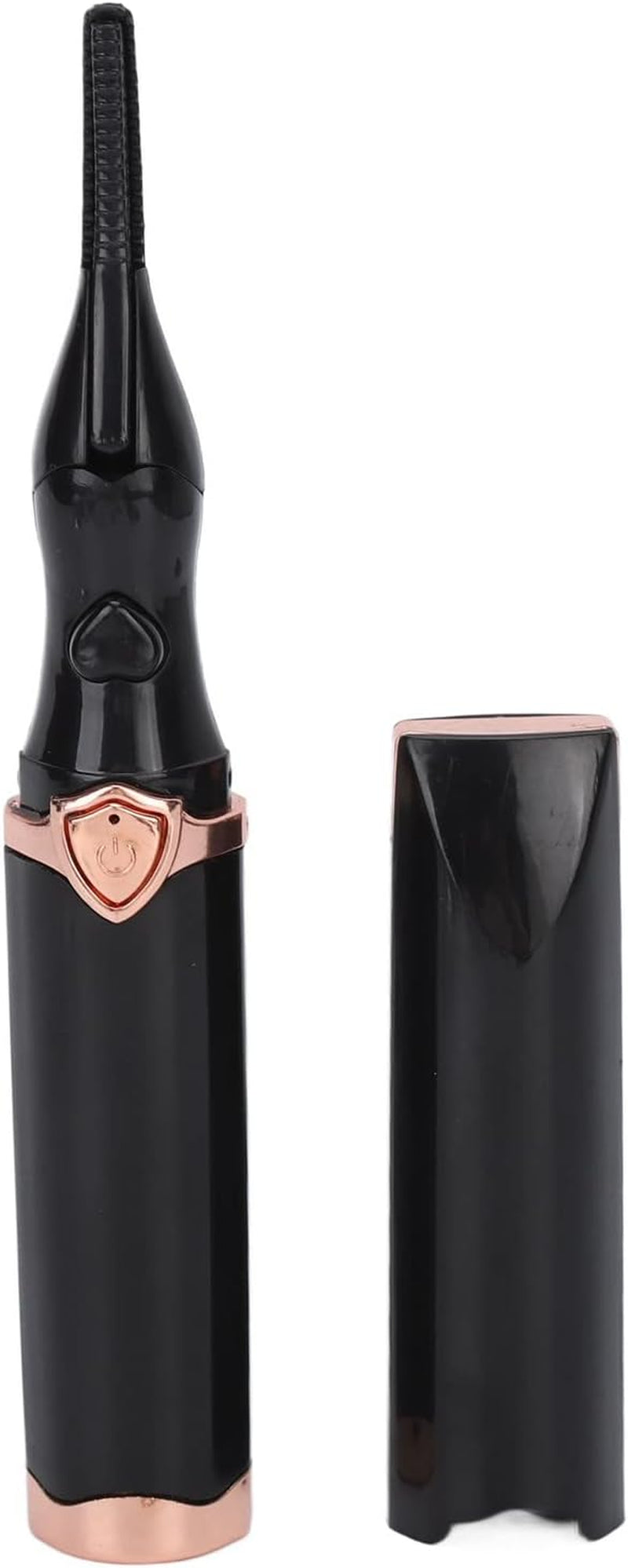 Clip-On Electric Eyelash Curler, 3 Temp Levels, Heated Comb, Clip Type, USB Rechargeable, ABS Material, Includes Eyebrow Comb, USB Cable