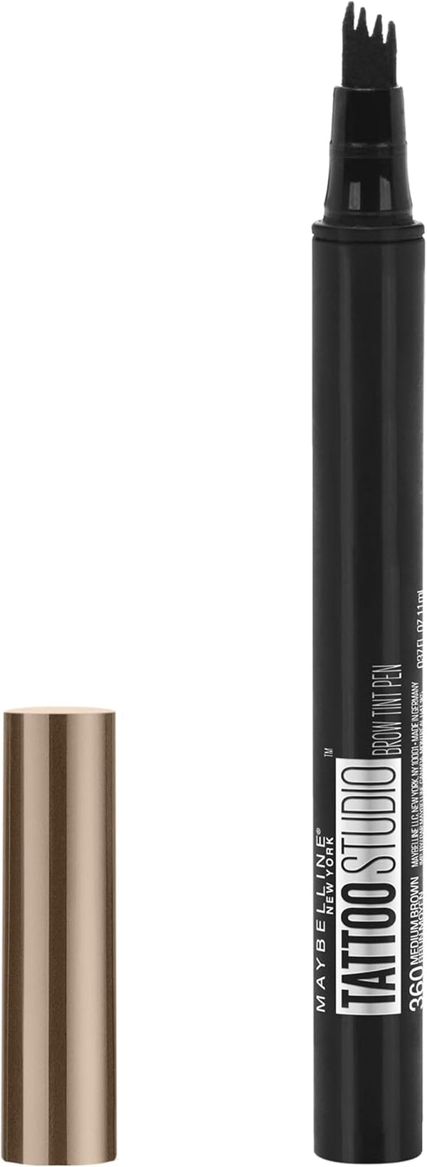 New York Tattoo Studio Brow Tint Pen Makeup, Soft Brown, 0.037 Fl. Oz.