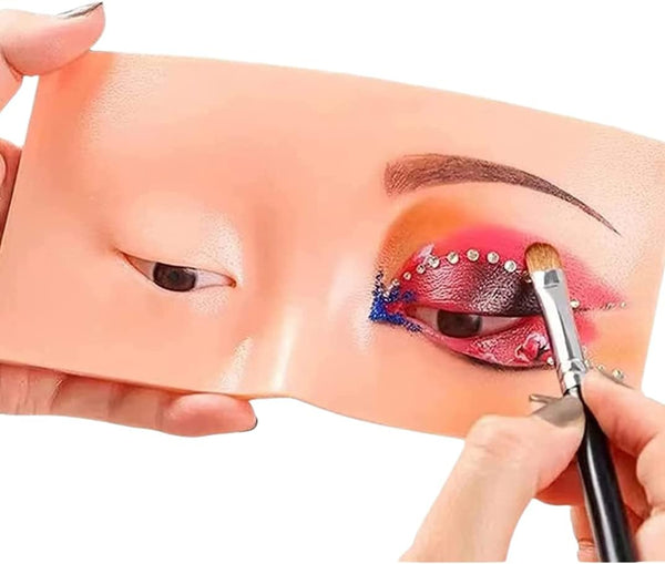 The Perfect Aid to Practicing Makeup Face Makeup Mannequin Silicone Practice, Makeup Practice Board Eyes, for Makeup Practice Training