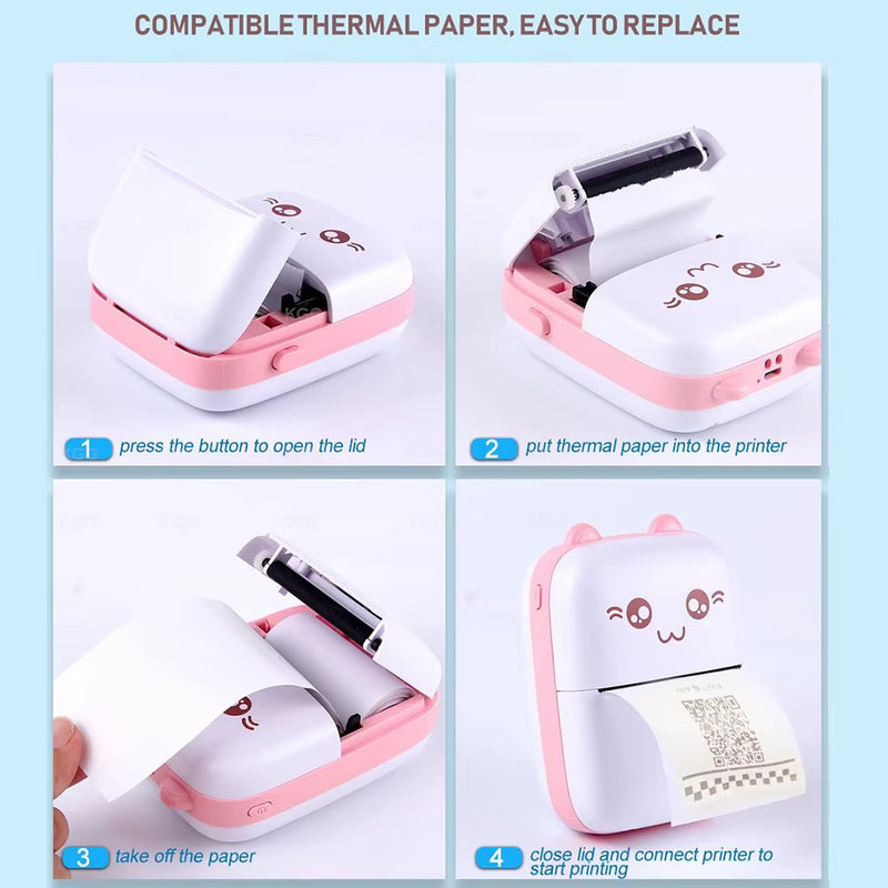 Portable Thermal Printer | Wireless Bluetooth Printer | Kellyzbeauty