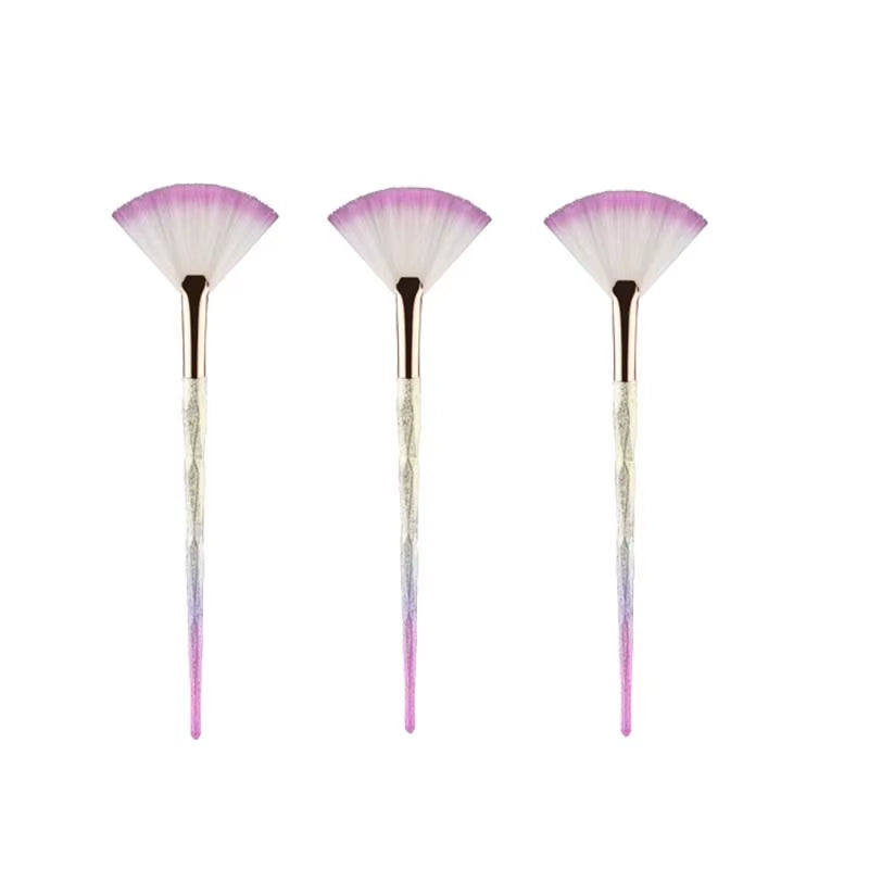 Highlighter Brush Makeup Accessories Cosmetics Fan Shape Makeup Brush Highlighter Makeup Brush Powder Brush