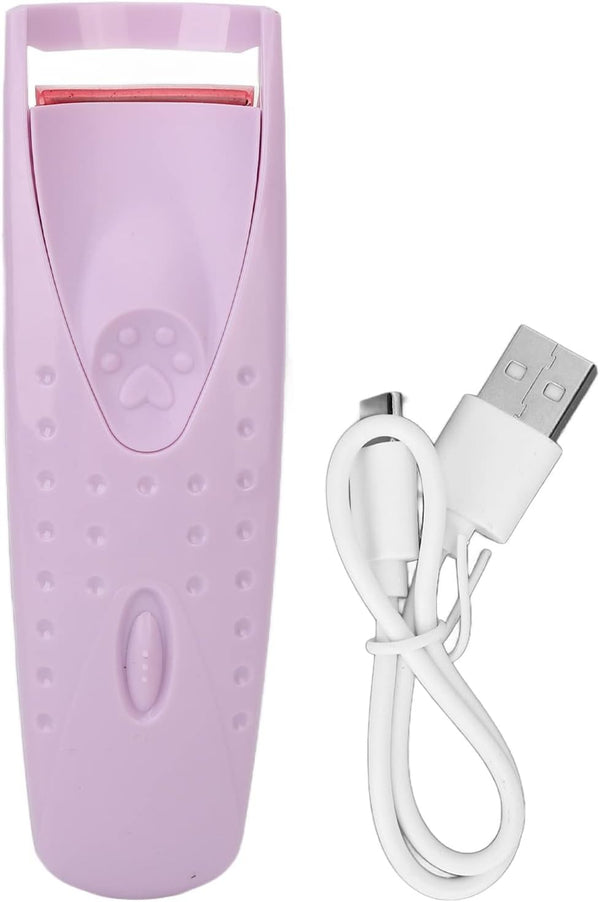 Heated Eyelash Curler, Electric Eyelash Curler, Usb C Rechargeable Long Lasting Heated Lash Curler for Lashes, Handheld Eyelash Heated Curler (Purple)