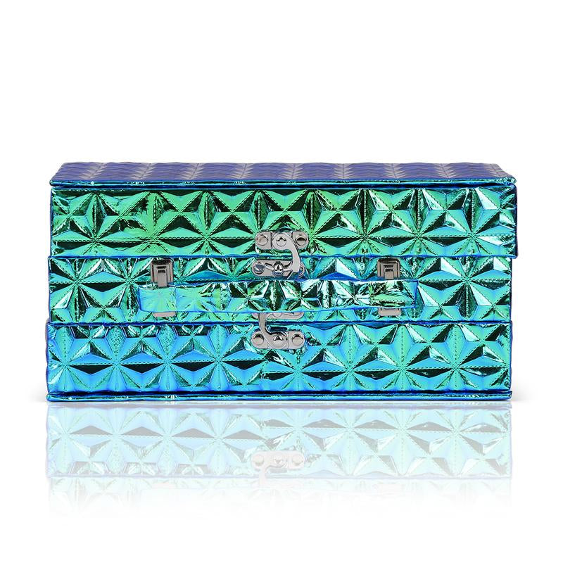 Holographic Makeup Case | Clean Girl Makeup Kit Y2K Gift Halloween Christmas Holiday Teen Tween Trendy Trending Sale Adult Colors Neutral