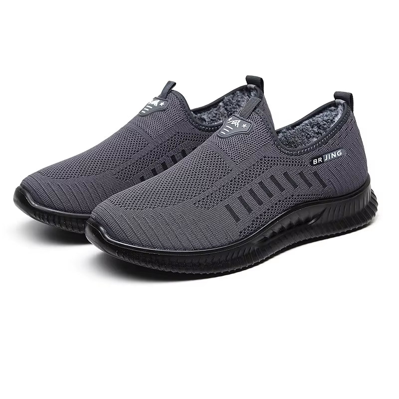 New 2021 Casual Sneakers Men Breathable Lightweight Mens Furry Warm Shoes Sneakers Shoes for Man Tenis Masculino Warm Shoes