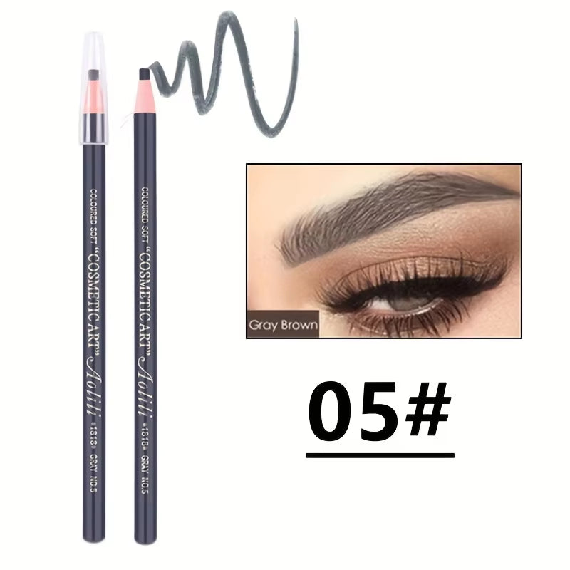 Tear off Pull Line Eyebrow Pencil, Not Sharpen Need Eyebrow Pencil, Natural Color Rendering, Sweat Proof and Smudge Proof Eyebro