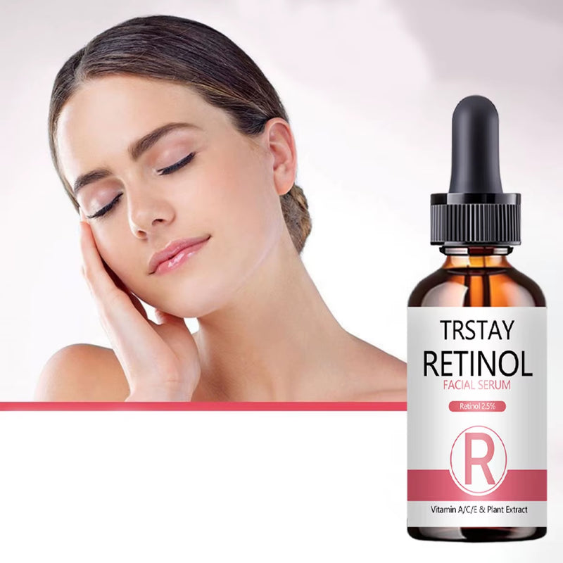 Retinol Face Serum 2.5% with Hyaluronic Acid anti Wrinkle Whitening Moisturizing Brightening Retinol Essence Skin Care