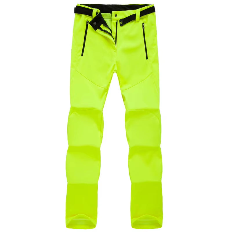 New Winter Womens Outdoor Pants Thick Fleece Softshell Sports Trousers Hiking Trekking Ski Waterproof Women Pants PM21