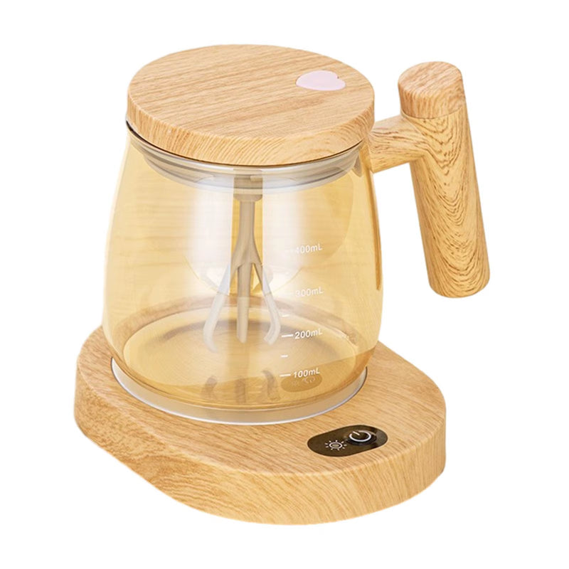 Electric Mixing Mug Multipurpose Heater Pad Coffee Mug Warmer for Coffee/Milk/Protein Powder High Speed 400Ml Self Stirring Cup