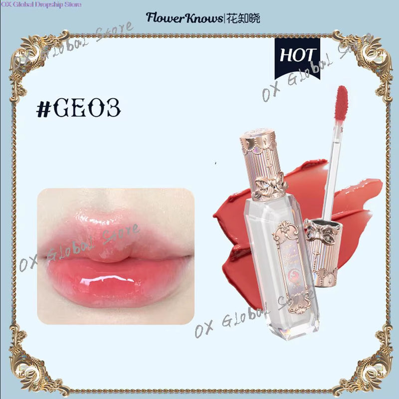 Flowerknows Moonlight Mermaid Series Makeup Kit for Women Eyeshadow Palette Lipstick Lip Gloss Makeup Powder Makeup Set